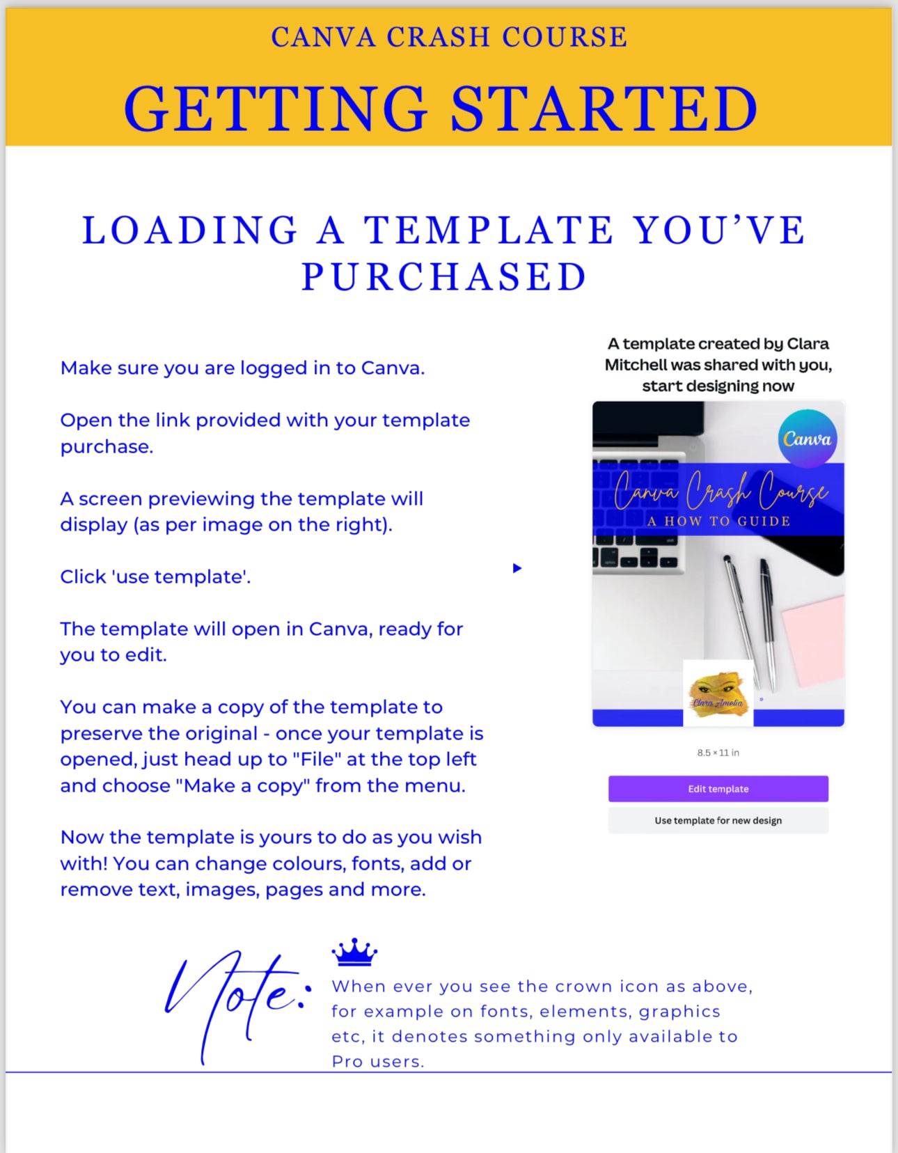 Canva Guide+ Resell Rights (Read Description) - ClaraAmelia
