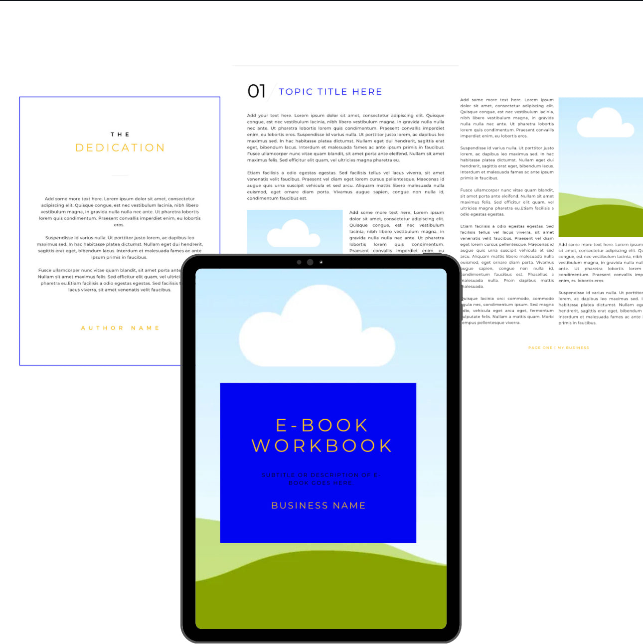 2 Ebook Template: Done for you (Read description below before purchase) - ClaraAmelia