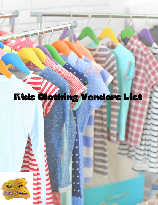 Kids Vendor List - ClaraAmelia